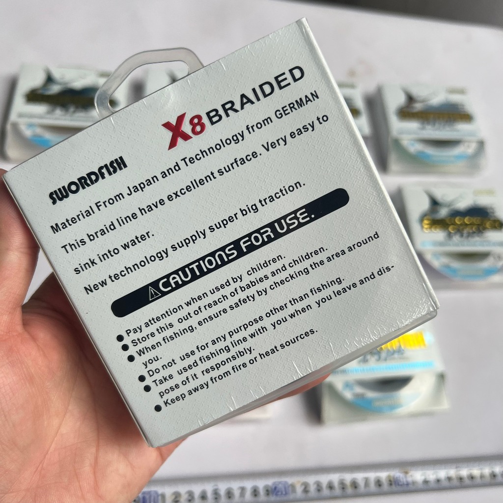 Dây Dù 150m PE X8 Cá Kiếm SWORDFISH JAPAN 7 Màu Cao Cấp - DD150M005