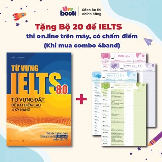 Combo sách từ vựng ielts 8.0 và takenote 6000 từ vựng ielts theo band 0-4.5, 4.5-5.5, 5.5-6.5, 6.5+