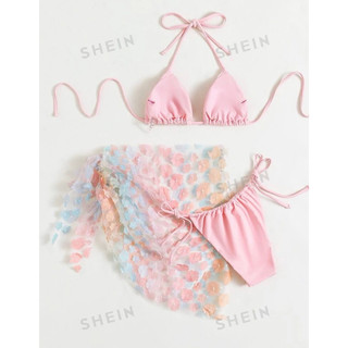 [Hàng order Shein] bikini shein váy hoa nổi