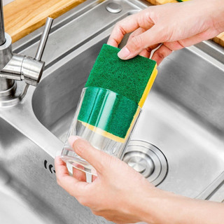 Miếng Bọt Biển Rửa Chén Bát, Xoong Nồi Màu Xanh Vàng Tiện Lợi Cho Nhà Bếp - Didooglt