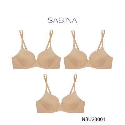 Combo 3 Áo Lót Mút Đệm Mỏng Có Gọng Màu Trơn Thời Trang Pretty Perfect By Sabina NBU23001