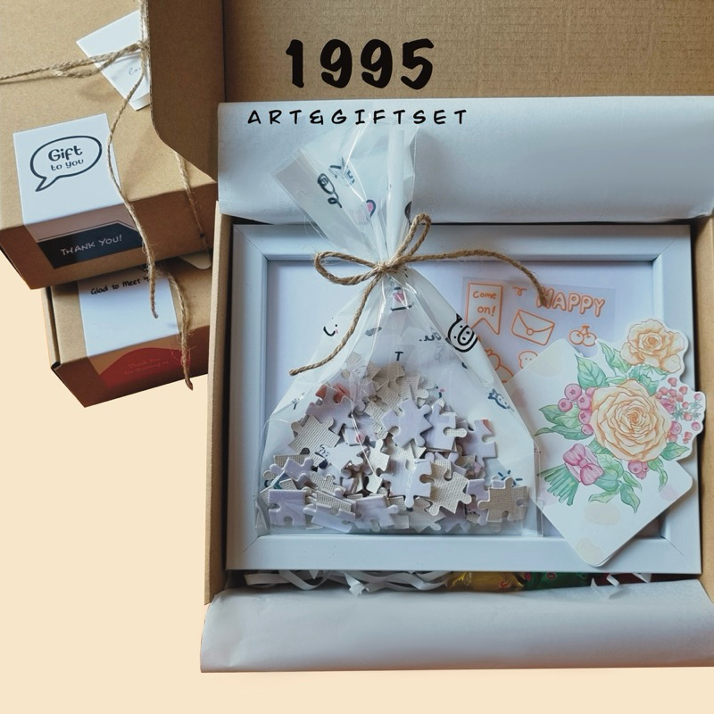 Bộ Quà Tặng Tranh Ghép Jigsaw Puzzle Size A4 120 mảnh ghép