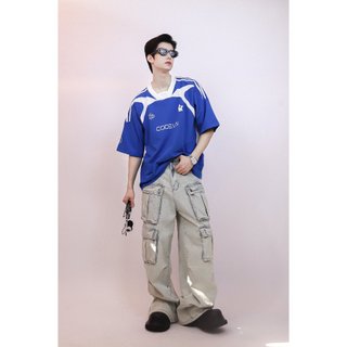 Áo thun phối bóng đá phông rộng local brand nam nữ  streetwear thể thao âu mỹ oversize cặp đôi phông cotton oversize