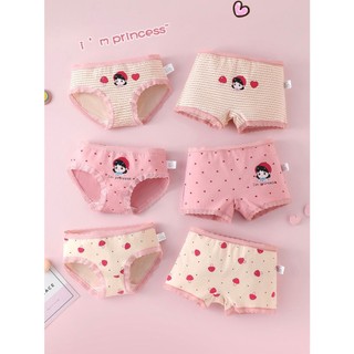 Set quần chip bé gái 3 chiếc cho bé gái hình đáng yêu Đảo Kid