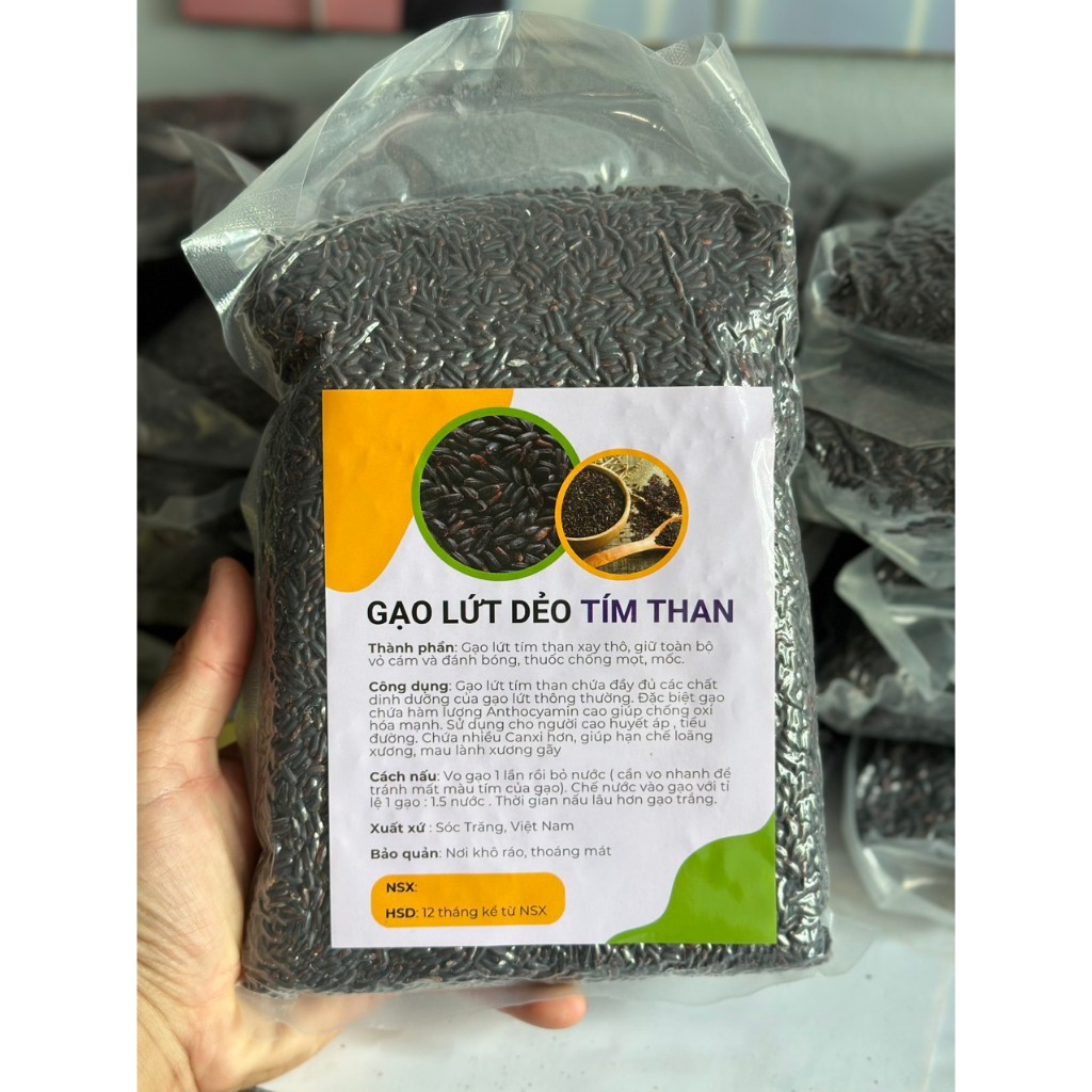 Gạo Lứt Dẻo Tím Than