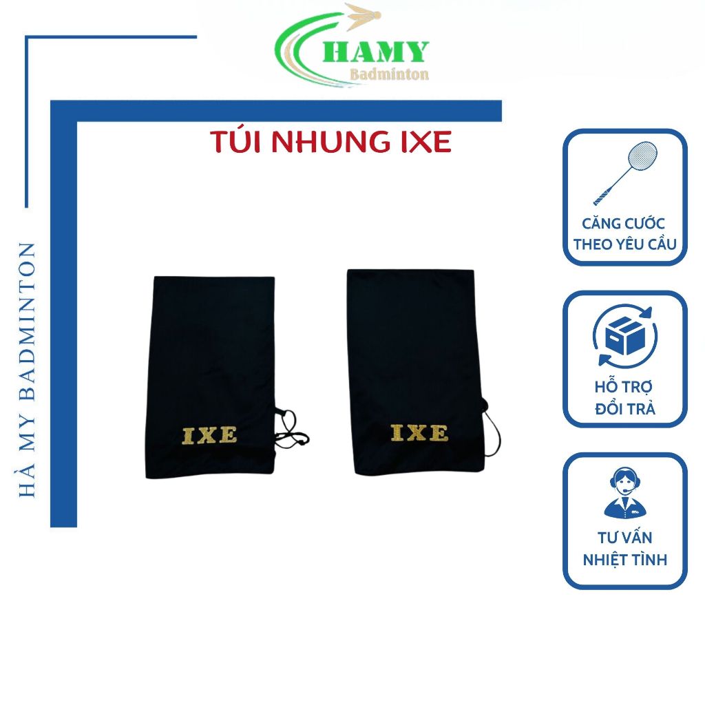 Túi Nhung đựng vợt dây rút - Ixe