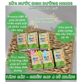  SỮA TƯƠI GREENBIA HIKID NƯỚC - TĂNG CHIỀU CAO CÂN NẶNG CHO TRẺ - HỖ TRỢ TIÊU HÓA - 150ML