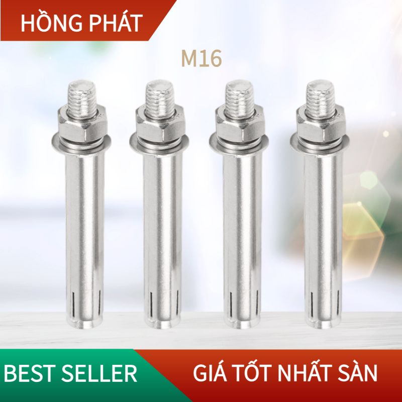 Tắc kê nở inox 304 M16 đủ số / Bu lông nở inox / Inox Expend Bolt