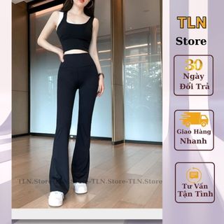 Nữ Ống Rộng Suông Loe Dài Cạp Cao Co Dãn Cao Cấp, Quần Ống Loe Nữ đẹp Mì Hàn, Hàn Quốc Ôm Mông Tôn Dáng M21-TLN