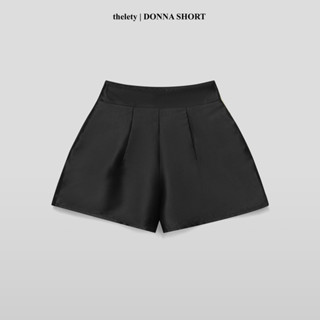 Quần Short Tafta Bản Lưng To Ống Rộng Xoè Phồng DONNA SHORT | thelety