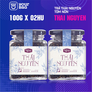 Trà Thái Nguyên hảo hạng (100gr x 02 Hũ) Hương thơm thanh khiết, Sản vật Thái Nguyên - yourbag