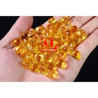 Thỏi vàng, cục vàng kim nguyên bảo thủy tinh 1.4cm