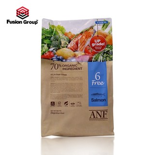 [Chính Hãng] - 6kg Thức ăn cho chó vị cá hồi ANF - 6Free