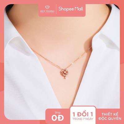 Dây Chuyền Vàng Tây 14k DCMAMD726 Huy Thanh Jewelry