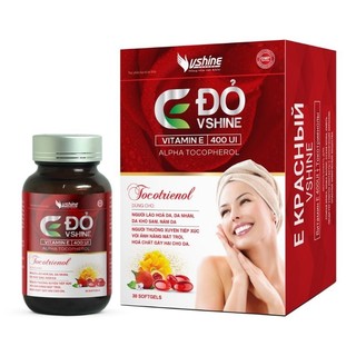 E đỏ Vshine 400 E-Osake vitamin E tự nhiên nguồn gốc nhật bản hỗ trợ làm đẹp da