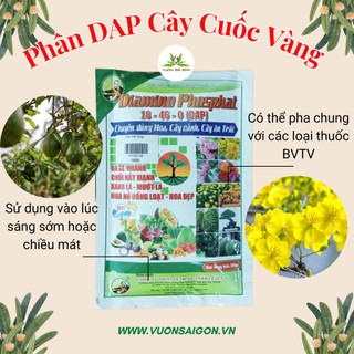 Phân DAP cây cuốc vàng 200gr (18-46-0) chuyên hoa, cây cảnh,cây ăn trái,kích hoa trái (Vườn Sài Gòn)