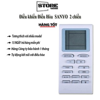 Điều Khiển Điều Hòa Máy Lạnh SANYO 2 chiều vuông chất lượng tốt