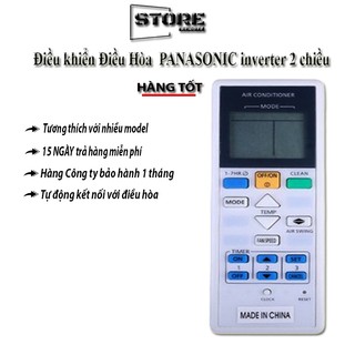 Điều Khiển Điều Hòa Máy Lạnh PANASONIC Inverter  2 chiều Bản To Tương Thích Model A75C-CWA75C chất lượng tốt