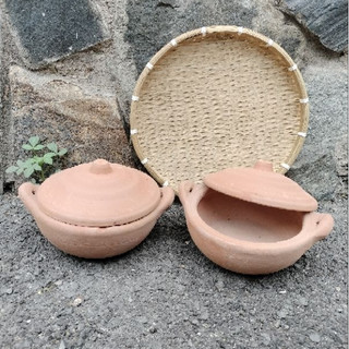 Nồi đất đất đỏ miền tây kho cá 16*6cm
