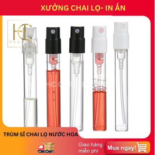 Chai lọ chiết đựng nước hoa thuỷ tinh vial 1ml, 1.5ml , 2ml vòi xịt phun sương.