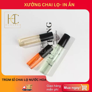 Lọ chiết nước hoa vial 2ml, 3ml, 5ml có nắp đậy dạng xịt phun sương - hc glasses
