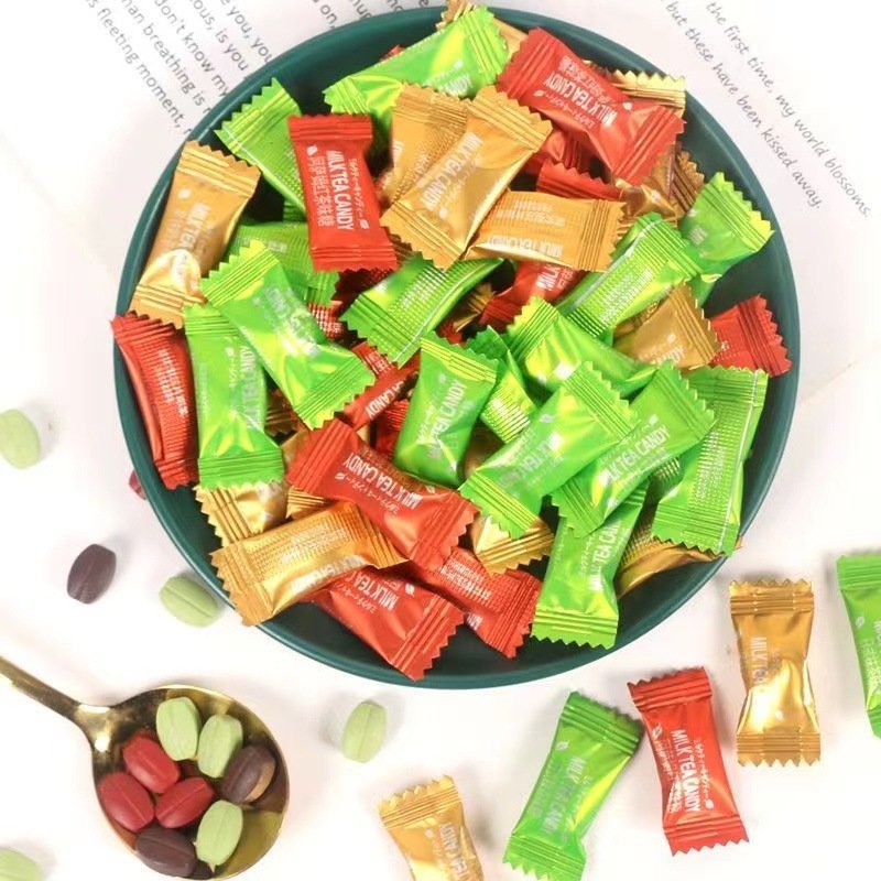 [ Kẹo ngon mới ] Combo 300g Kẹo Trà sữa-Kẹo viên ngậm trà sữa hương vị Trà đen-Matcha-Vị trà sữa lat