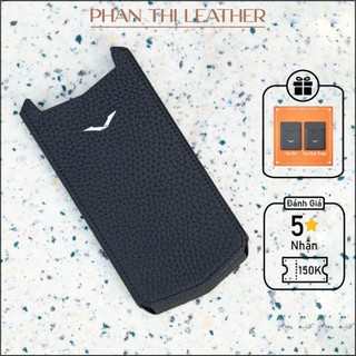 Bao da điện thoại vertu aster p da hạt togo mẫu rút hộp