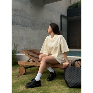 ÁO THUN 𝐕-𝐍𝐄𝐂𝐊 FORM OVERSIZED INDAHOOD STUDIO