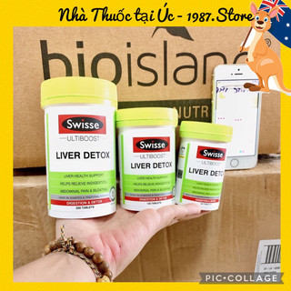 (Date 2025) Viên uống Liver detox Swisse giải độc gan của Úc (60v-120v-200v)