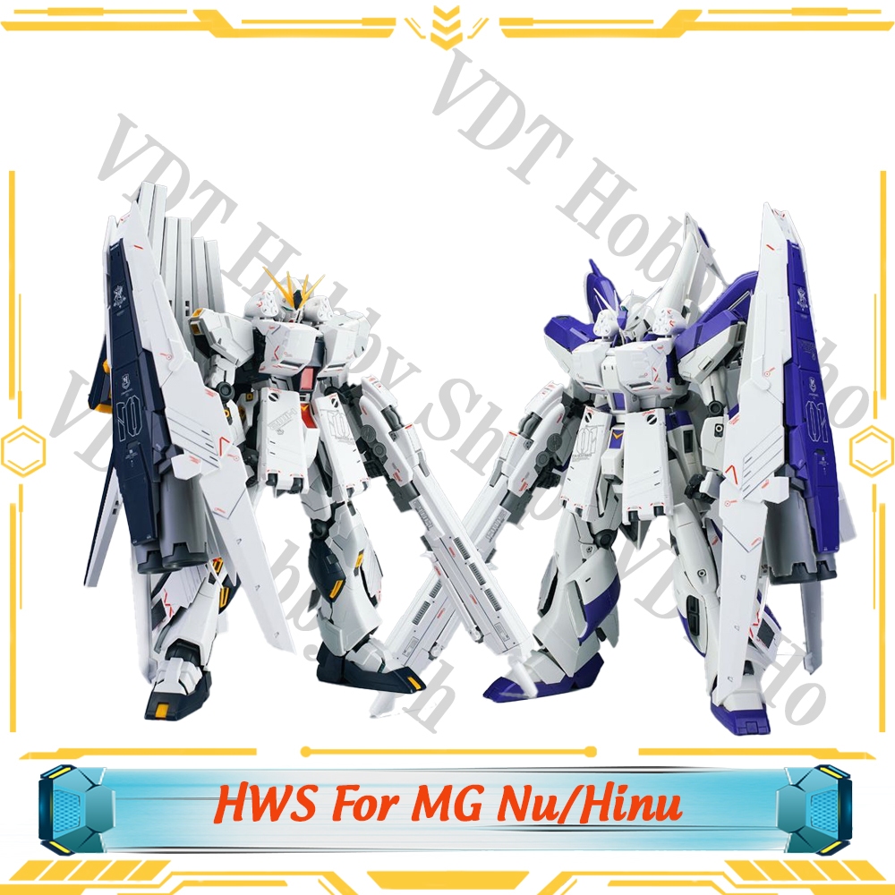 Set phụ kiện HWS cho mô hình gunpla MG Nu và Hinu ( tặng kèm decal nước )