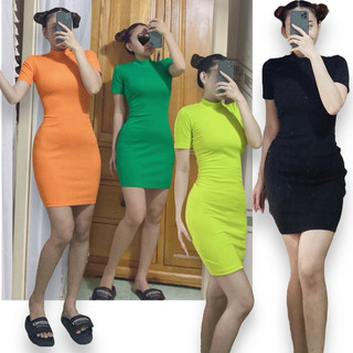 Đầm body thun cổ lọ ( Quận Tân Phú, Hoả tốc, HCM )