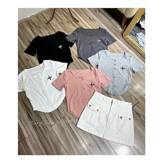 Áo croptop basic tôn dáng-LADY.Clothing