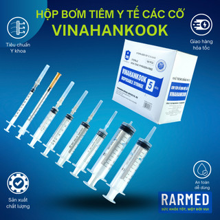 Hộp bơm tiêm y tế 1cc,3cc,5cc,10cc,20cc,50cc vinahankook các cỡ - tùy chọn