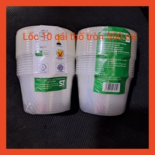 Lốc 10 cái thố nhựa tròn 550 ml cao cấp