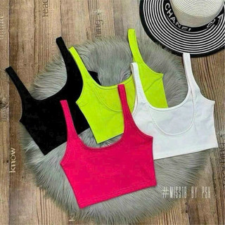 Áo thun ba lỗ 2 dây croptop hở lưng chất borip - Z7T