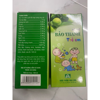  Siro bổ phế Bảo Thanh các loại của công ty Hoa Linh 