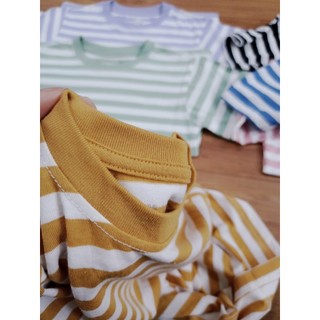 Áo phông kẻ Muji dư xịn