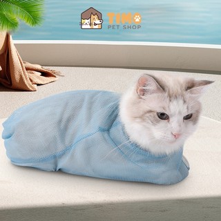 Túi Lưới Đa Năng Hỗ Trợ Tắm Cho Mèo - Cắt Móng Vệ Sinh Tai Groming Cho Mèo