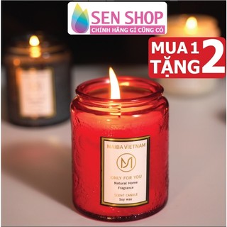 Nến thơm cầu vồng MAIBA nến thơm phòng không khói thư giãn khử mùi trang trí decor nến thơm maiba candle cup size lớn
