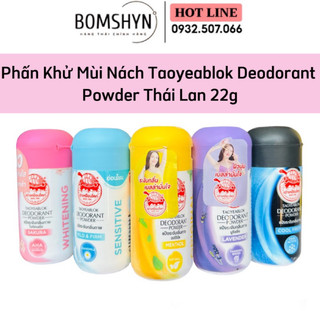 Phấn khử mùi nách thần thánh Con Rùa Taoyeablok Deodorant Powder Thái Lan 22g Chính hãng