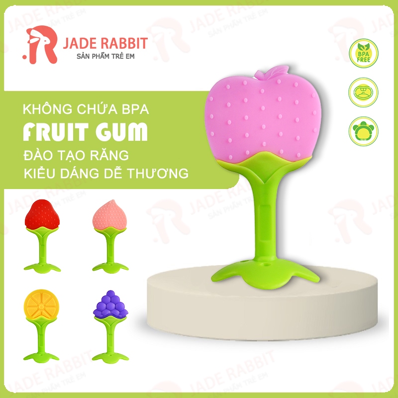 Đồ chơi ngậm silicon kiểu dáng trái cây dành cho trẻ em đang mọc răng tiện lợi 69