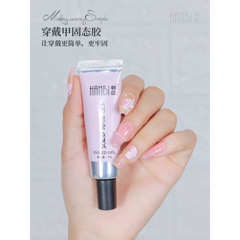 Gel dán móng úp gel đa năng đính đá Hanbi siêu chắc