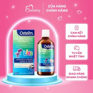 Canxi và vitamin D3 dạng nước Ostelin Úc 90ml