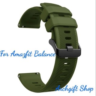  Dây đồng hồ silicon 22mm khoá đen dành cho đồng hồ Amazfit Balance