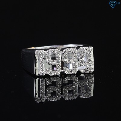 Nhẫn bạc nam năm sinh 1994 đính đá sang trọng cá tính NNA0574 - Trang Sức TNJ