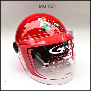 Mũ bảo hiểm 3 4 đầu cho bé hãng GRS - dành cho bé từ 1 đến 3 - bảo hành 12 tháng