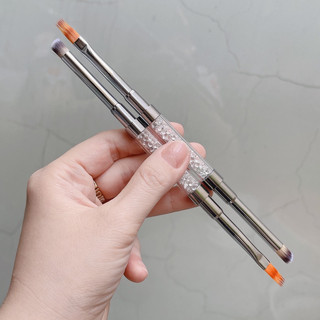 Cọ ombre 2 đầu tiện lợi cọ dặm và cọ mái thưa 2 trong ombre sơn gel dễ dàng