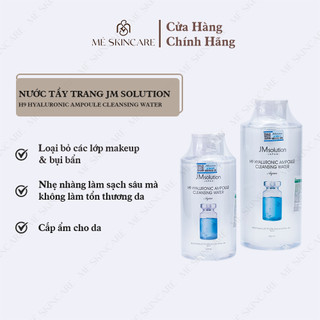 Nước tẩy trang JMsolution H9 Hyaluronic Ampoule Cleansing Water Aqua 500ml và 850ml