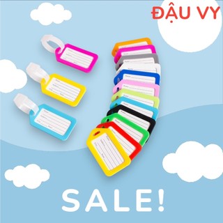 Thẻ tên hành lý, vali có dây đeo tiện dụng, Thẻ ghi tên treo balo cho bé chất nhựa PP an toàn