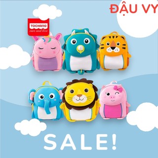Cặp sách cho bé mầm non Tochang chính hãng, Balo trẻ em từ 1-3 tuổi chất cao su SBR cao cấp